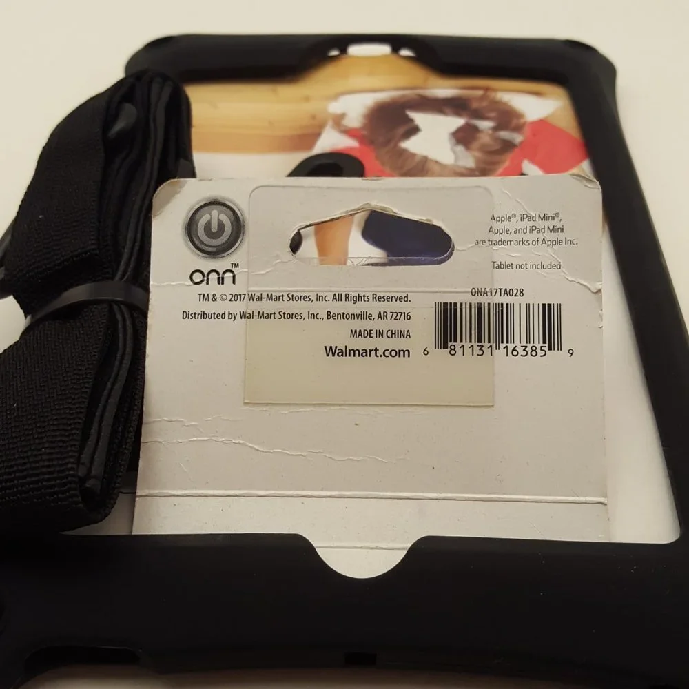Onn Heavy Duty Bumper Case with Strap for iPad mini 🆕